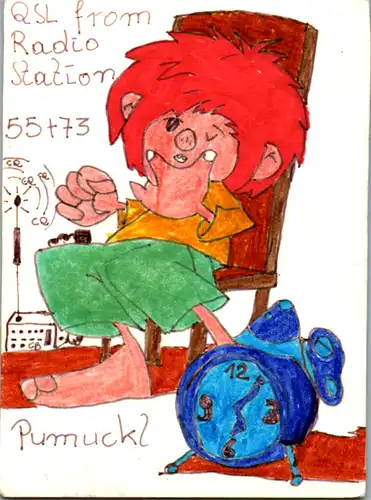 11921 - QSL - CB , Österreich , Neuhofen Krems , Pumuckl