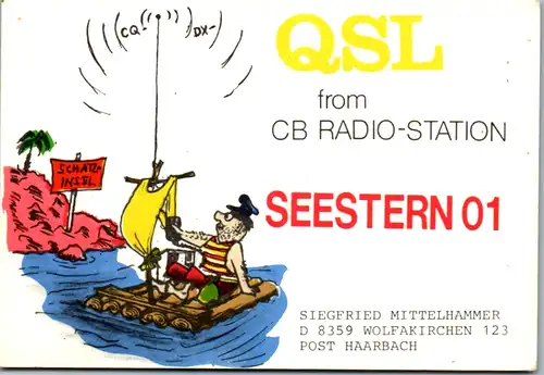 11926 - QSL - CB , Deutschland , Wolfakirchen , Seestern 01