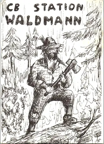 11931 - QSL - CB , Österreich , Waldmann