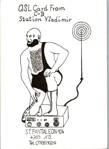 11934 - QSL - CB , Österreich , St. Pantaleon , Vladimir