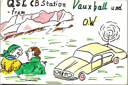 11936 - QSL - CB , Österreich , Neufurth Amstetten , Vauxhall , O. W