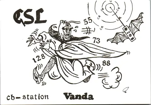 11937 - QSL - CB , Österreich , Steyr , Vanda
