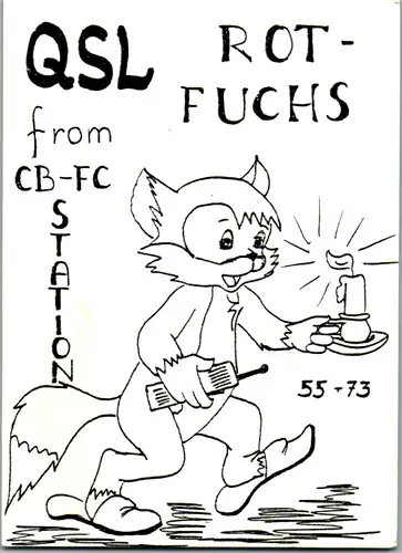 11942 - QSL - CB , Österreich , St. Pölten , Rotfuchs