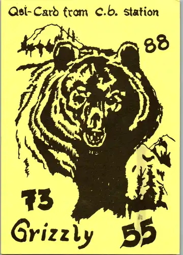 11962 - QSL - CB , Österreich , Zell , Pram , Grizzly