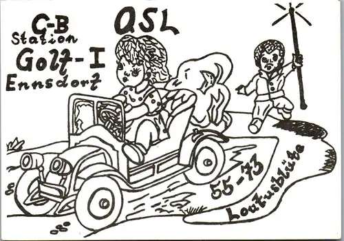 11966 - QSL - CB , Österreich , Ennsdorf , Golf I