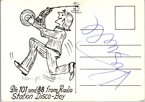 11971 - QSL - CB , Österreich , Steyr , Disco Boy