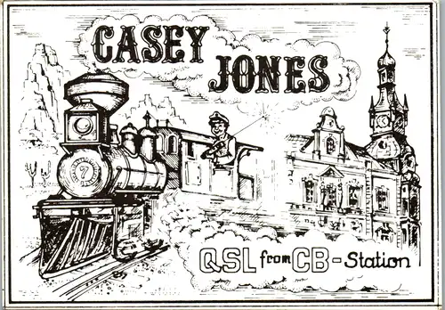 11975 - QSL - CB , Österreich , Amstetten , Casey Jones