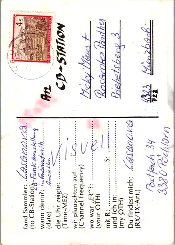 11983 - QSL - CB , Österreich , Pöchlarn , Casanova