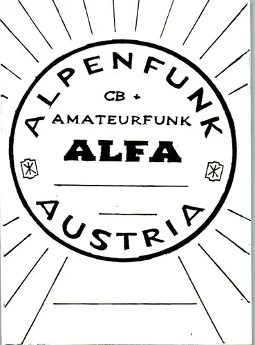 11996 - QSL - CB , Österreich , Bad Goisern , Alpenfunk , Alfa