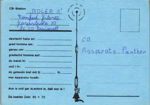 11999 - QSL - CB , Österreich , Mariazell , Adler 1