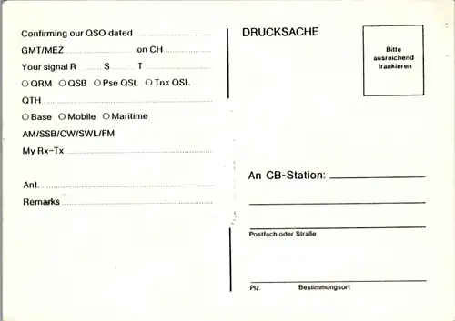 12000 - QSL - CB , Österreich , Münzbach , Alfa Romeo 2