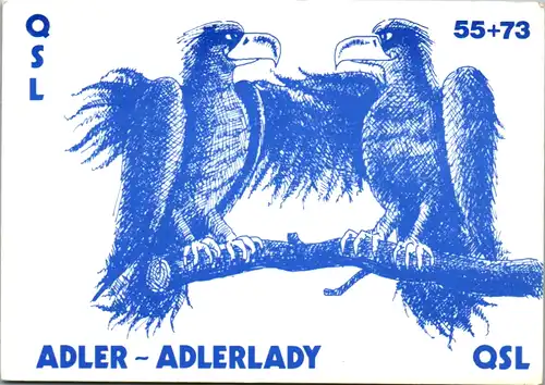 12004 - QSL - CB , Österreich , Schönau , Adler , Adlerlady