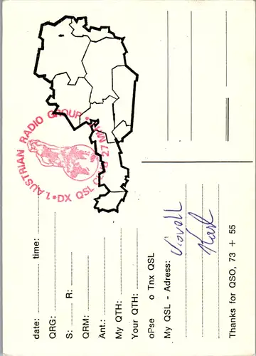 12011 - QSL - CB , Österreich , Wien , Brummbär