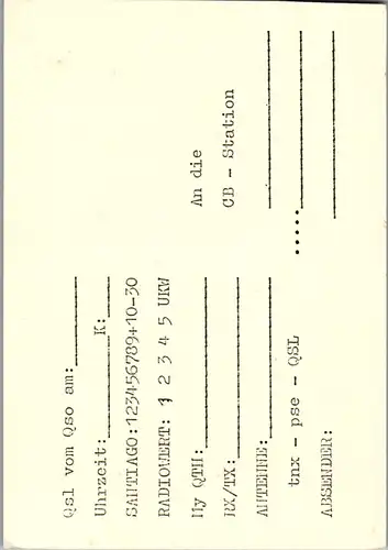 12012 - QSL - CB , Österreich , Bad Goisern , SBF