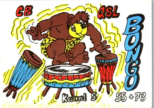 12013 - QSL - CB , Deutschland , Nürnberg , Bongo