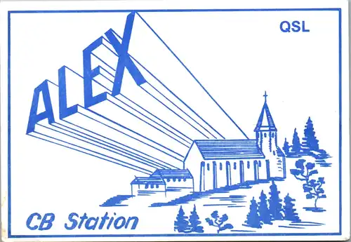 12042 - QSL - CB , Österreich , St. Thomas am Blasenstein , Alex