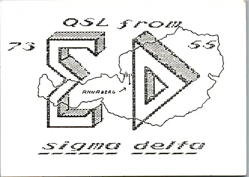 12050 - QSL - CB , Österreich , Annaberg , Sigma Delta