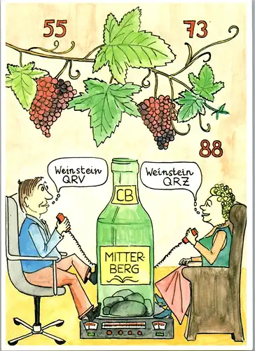 12061 - QSL - CB , Österreich , Perg , Weinstein