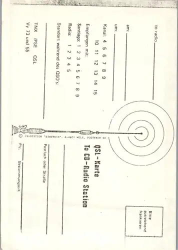 12065 - QSL - CB , Österreich , Love Story