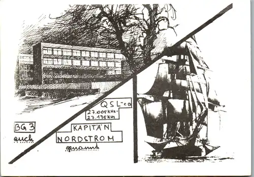 12098 - QSL - CB , Österreich , Linz , Kapitän Nordstrom