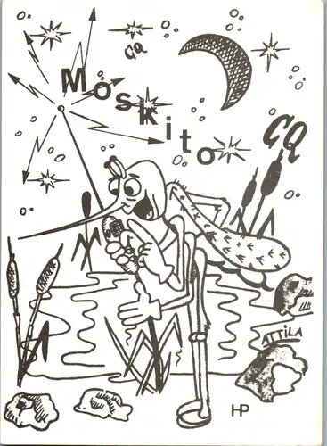 12101 - QSL - CB , Österreich , Linz , Moskito