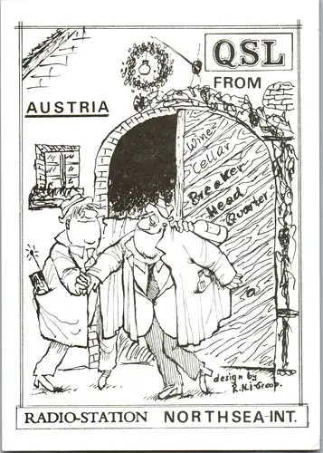 12112 - QSL - CB , Österreich , Wien , Northsea Int