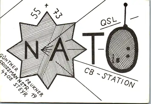 12118 - QSL - CB , Österreich , Steyr , Nato