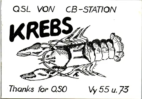 12128 - QSL - CB , Österreich , Admont , Krebs