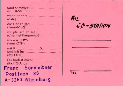 12141 - QSL - CB , Österreich , Wieselburg , Mugl