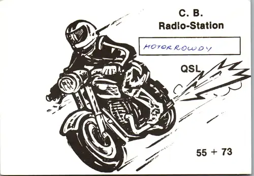 12148 - QSL - CB , Österreich , Motorrowdy