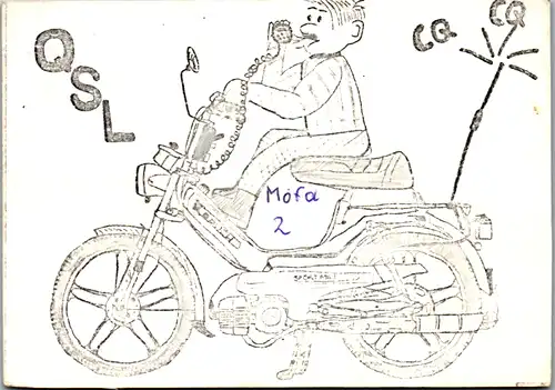 12151 - QSL - CB , Österreich , Leonstein , Mofa 2