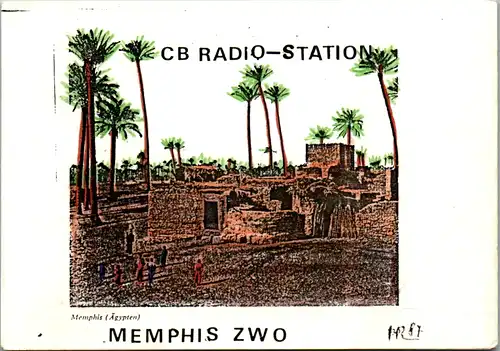 12152 - QSL - CB , Österreich , Leonding , Memphis Zwo