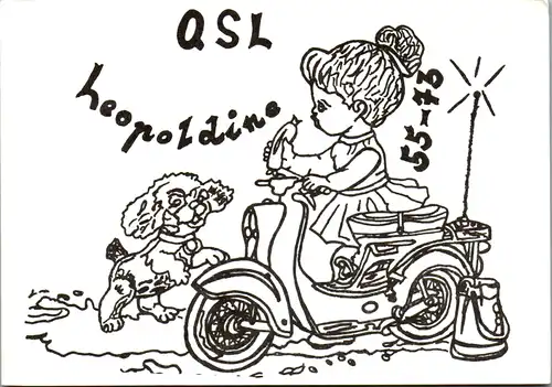 12167 - QSL - CB , Österreich , Steyr , Leopoldine