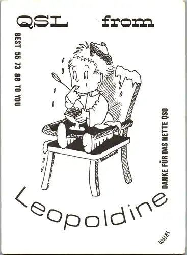 12169 - QSL - CB , Österreich , Steyr , Leopoldine