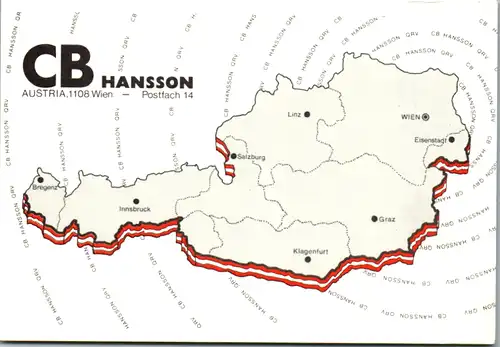 12178 - QSL - CB , Österreich , Wien , CB Hansson