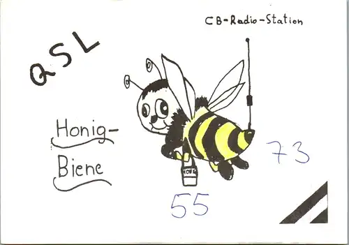 12180 - QSL - CB , Österreich , Linz , Honigbiene