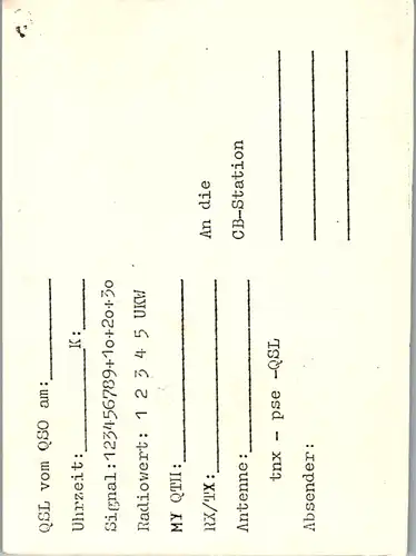 12187 - QSL - CB , Österreich