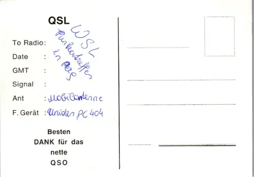 12188 - QSL - CB , Österreich , Haibach , Schwarzer Panther