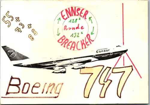 12191 - QSL - CB , Österreich , Enns , Boeing 747