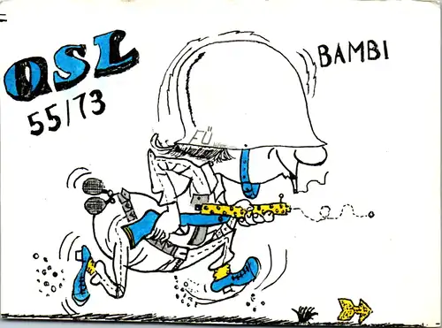 12199 - QSL - CB , Österreich , Mitterkirchen , Bambi