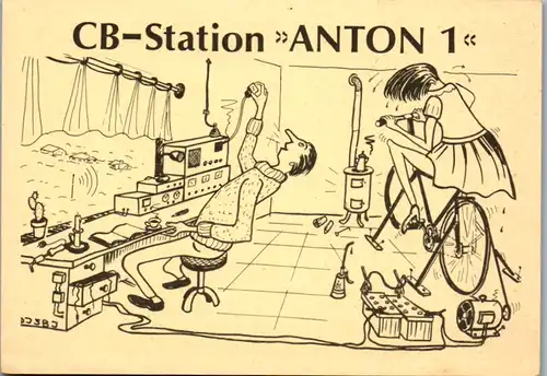 12203 - QSL - CB , Österreich , St. Pantaleon , Anton 1