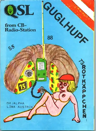 12217 - QSL - CB , Österreich , St. Georgen / Gusen , Guglhupf , Rotkäppchen