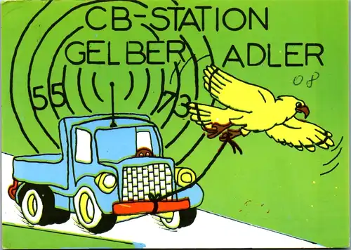 12218 - QSL - CB , Österreich , Windischgarsten , Gelber Adler 08