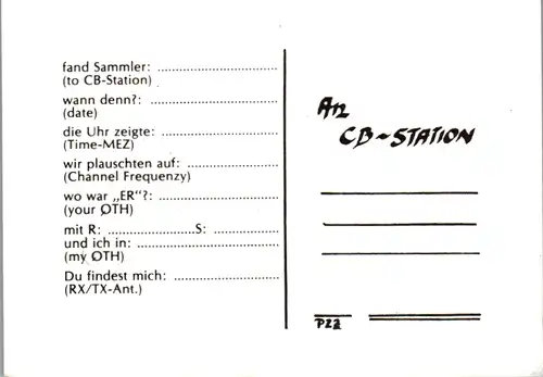 12224 - QSL - CB , Österreich , Atlantik Spatz , Wasser Fee