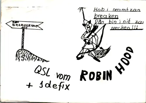 12267 - QSL - CB , Österreich , Admont , Robin Hood