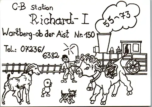 12277 - QSL - CB , Österreich , Wartberg ob der Aist , Richard I