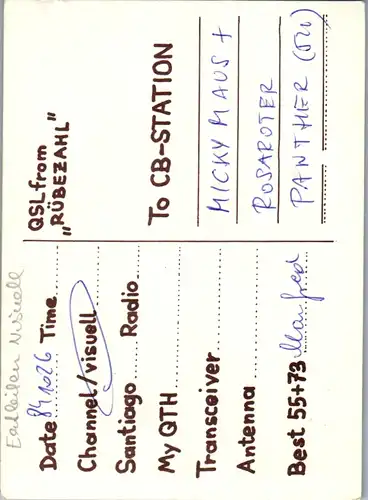 12278 - QSL - CB , Österreich , Rübezahl