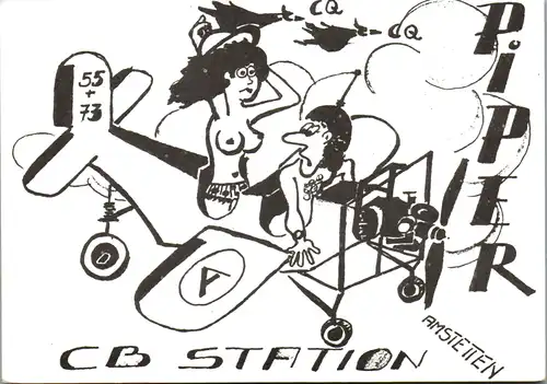 12283 - QSL - CB , Österreich , Amstetten , Piper