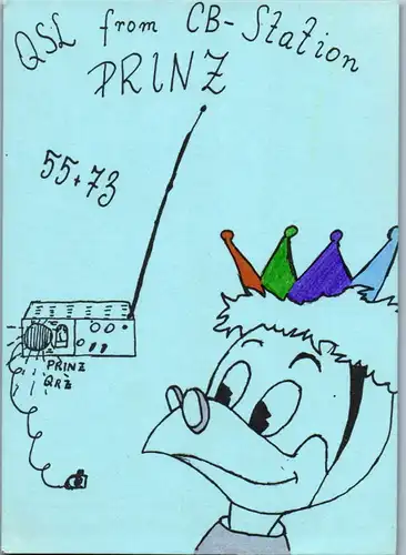 12284 - QSL - CB , Österreich , Wieselburg , Prinz