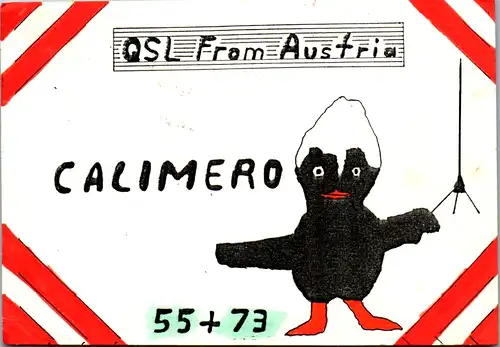 12298 - QSL - CB , Österreich , Hargelsberg , Calimero
